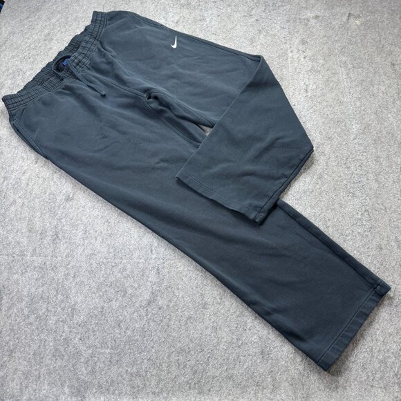 Nike Sportswear Club Fleece Sweatpants Men 2XL Black Pants Open Hem 32" 826424 - Picture 1 of 16